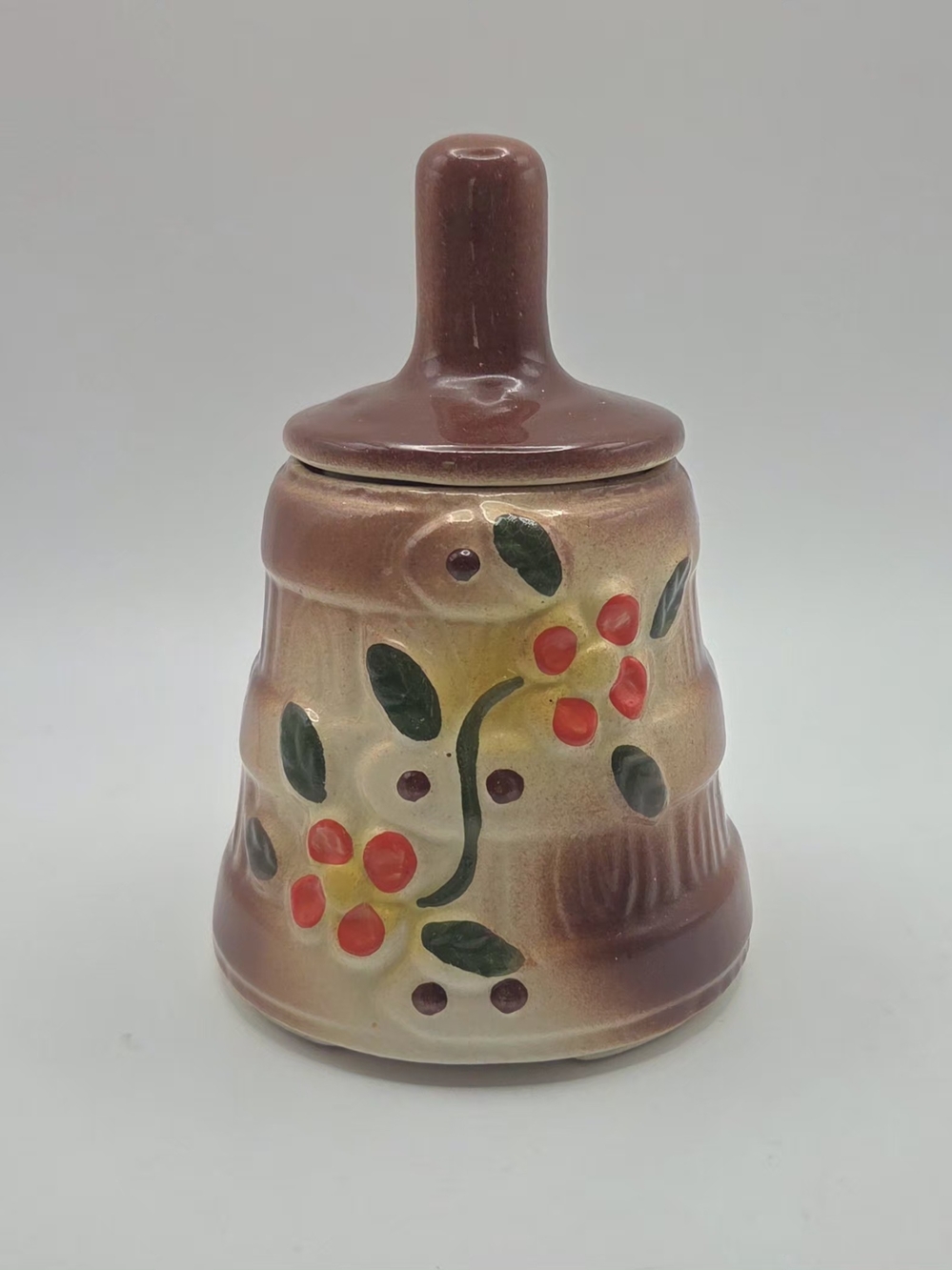 Vintage Butter Churn Cookie Jar c 1940's Unmarked McCoy Ceramic